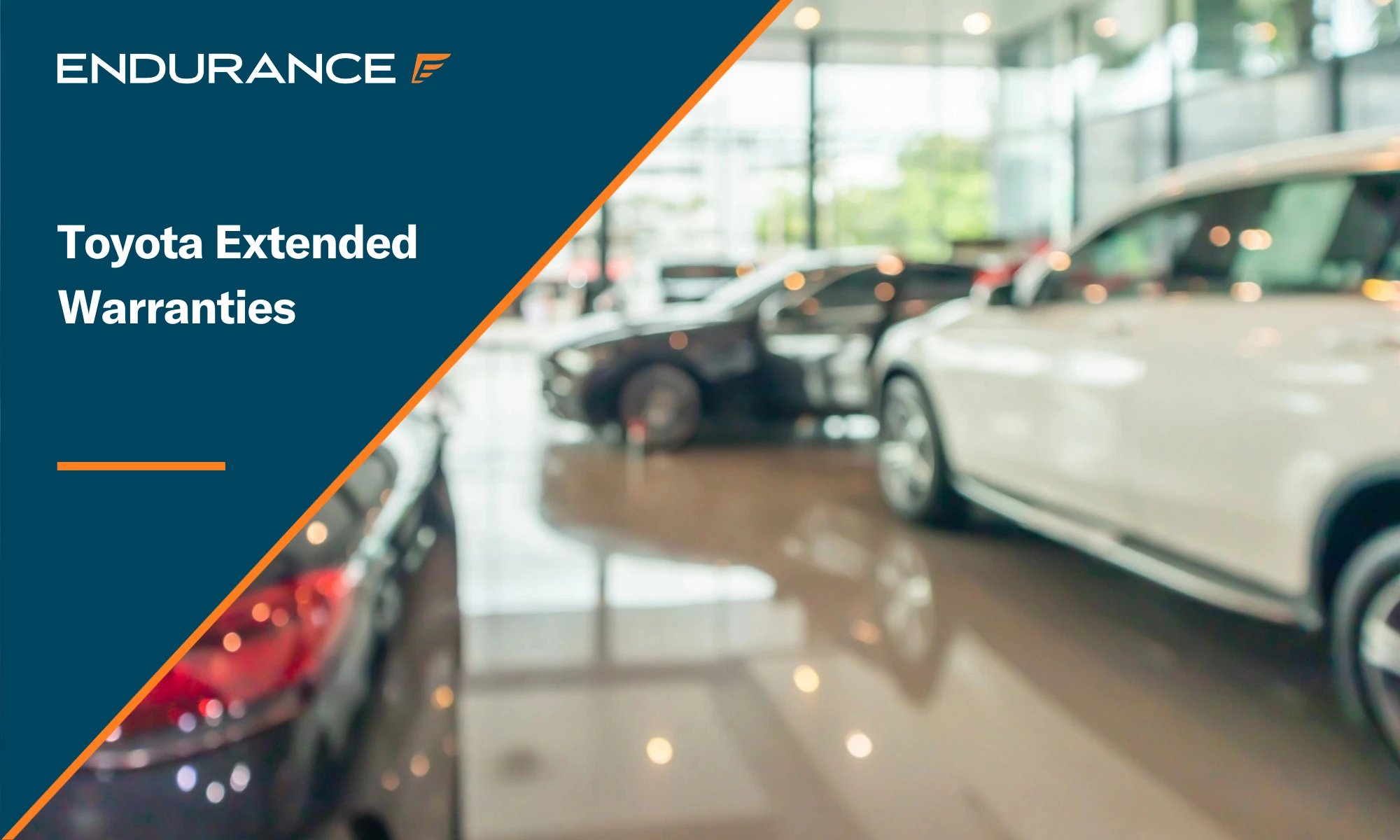 New Toyota cars in a showroom