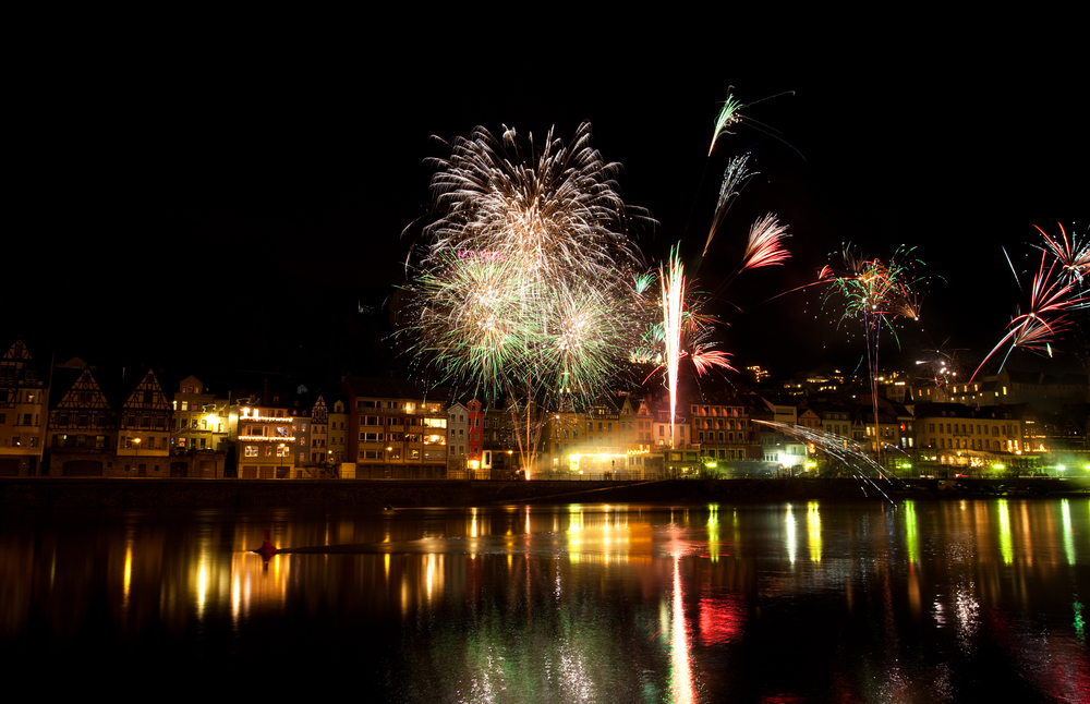 Fuegos artificiales de Nochevieja