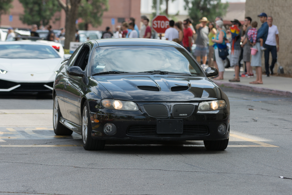 Pontiac GTO car on display