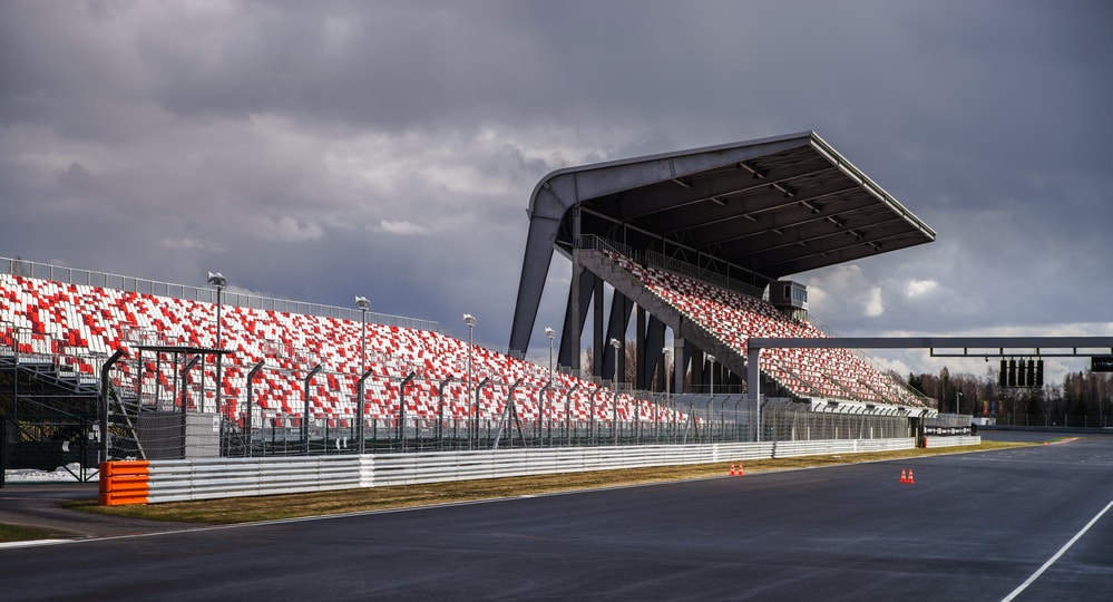 empty race track