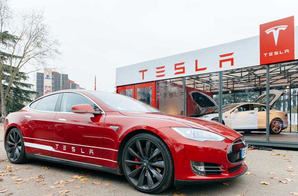 Sala de exposición del Tesla Model S