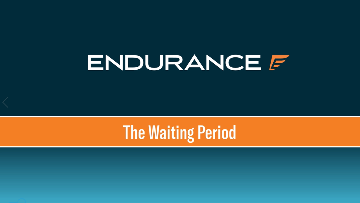 ¿Cuál es el período de espera de Endurance?