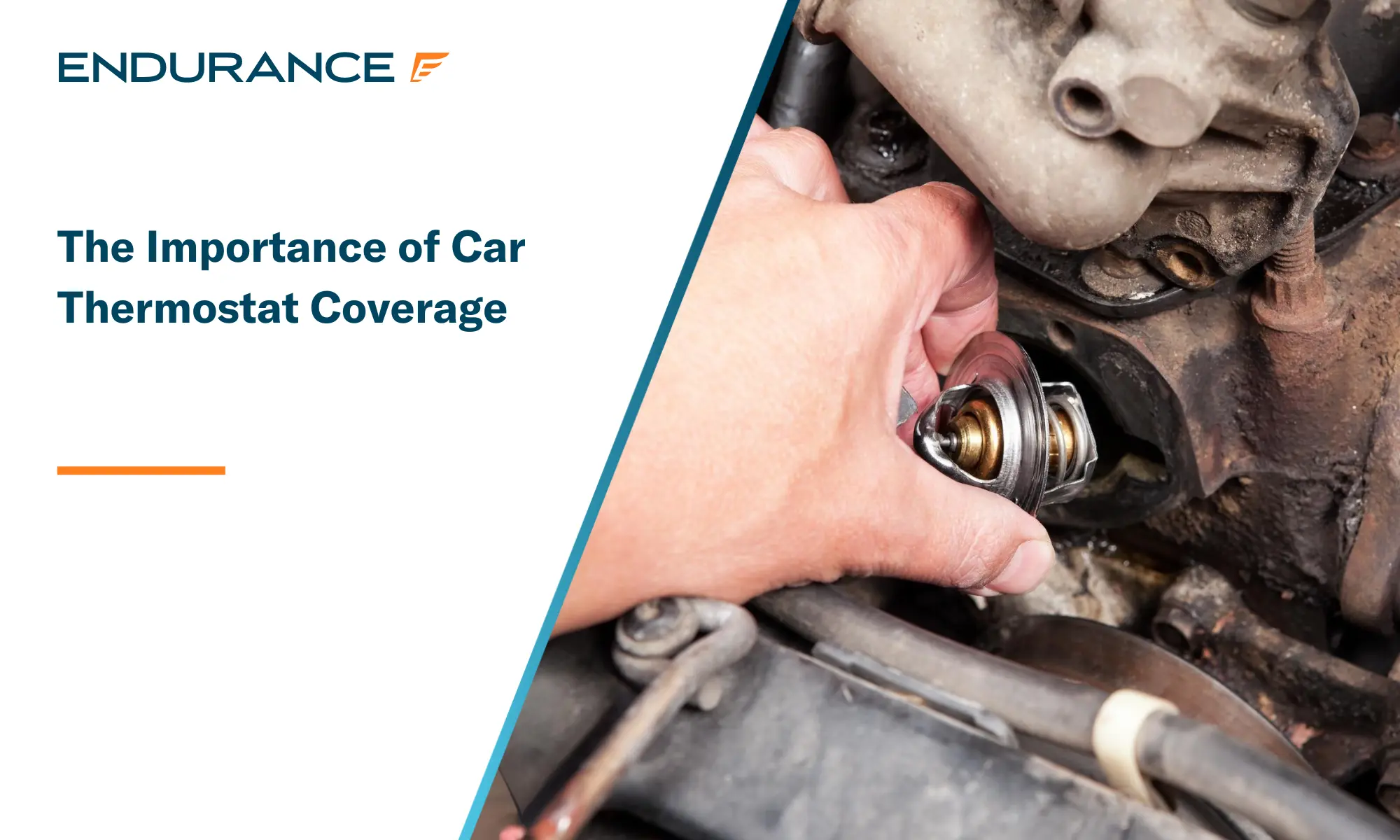 Mechanic Installing Thermostat into Engine Block