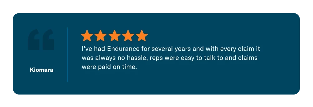 Testimonio de un cliente de Endurance de Kiomara