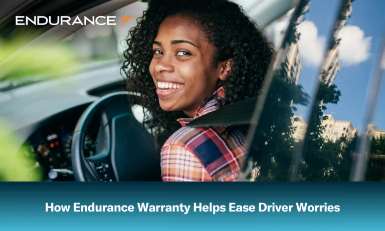 Young African American woman driving a car