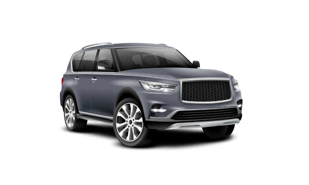 A gray Infiniti QX80