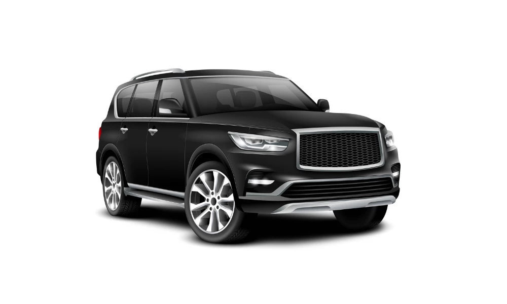 A black Lincoln SUV