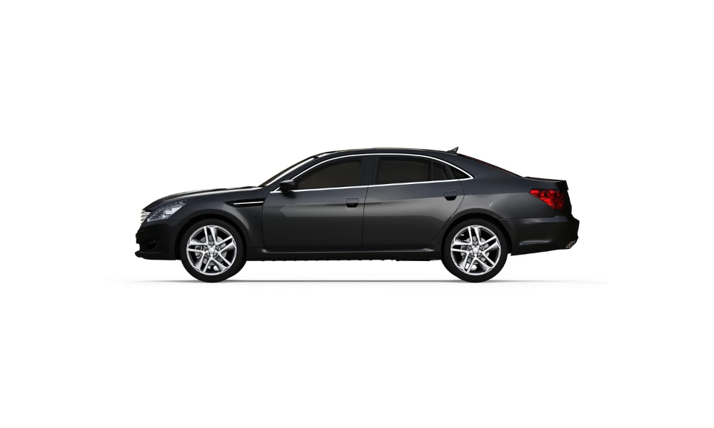 A black Mazda3 sedan