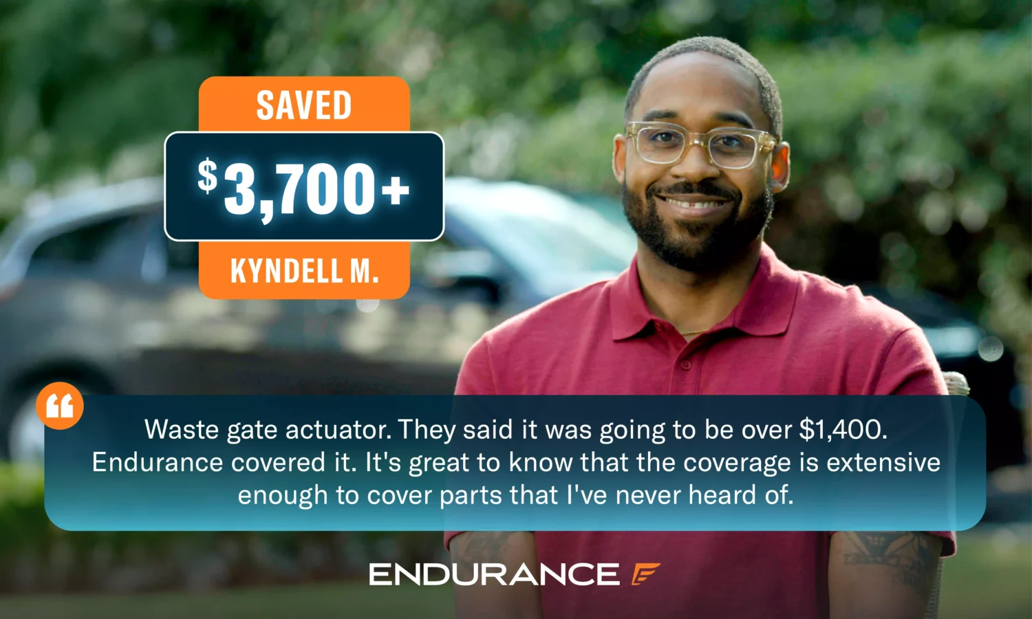 Endurance customer Kyndell giving a testimonial
