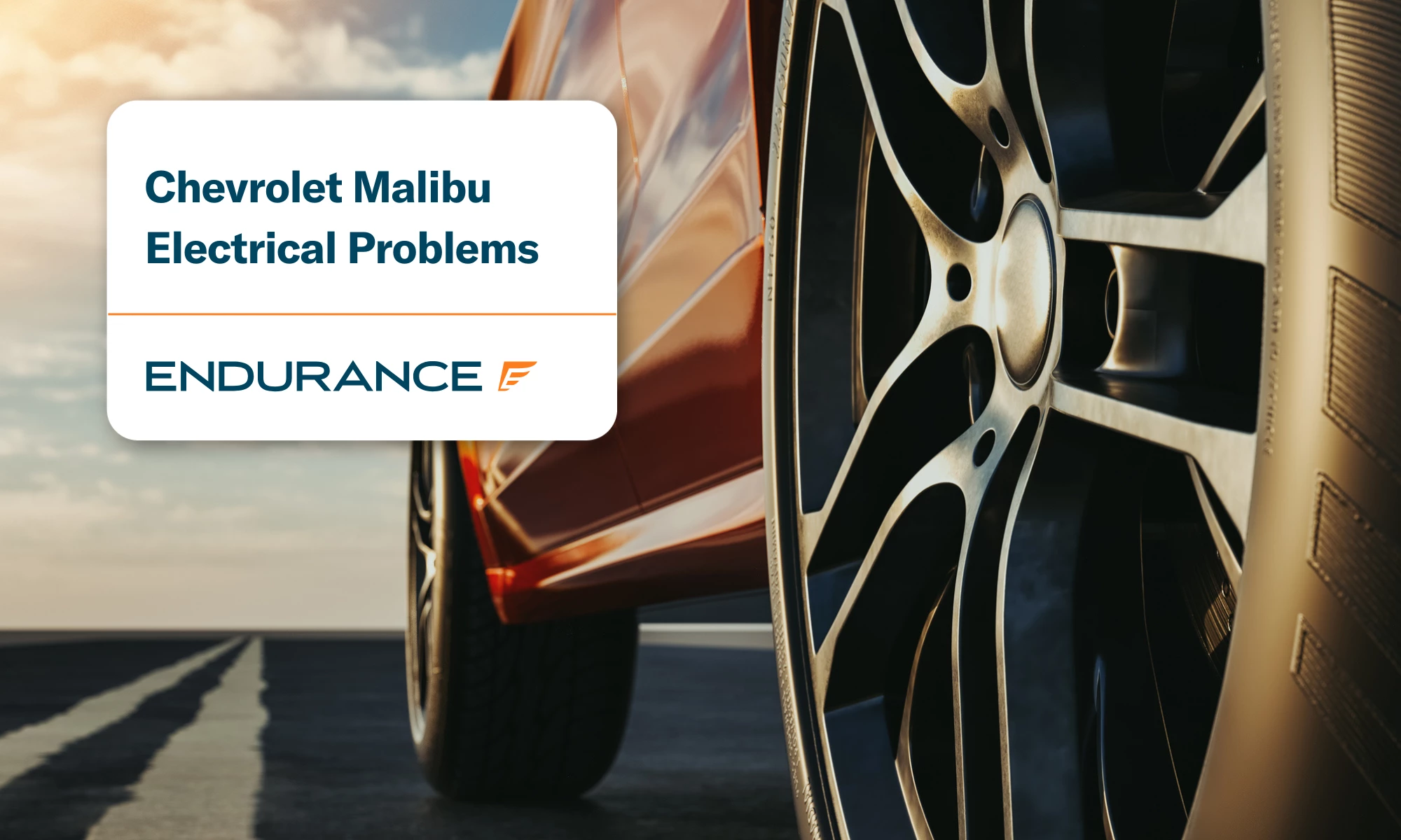 Close up of a Chevy Malibu tires and trim