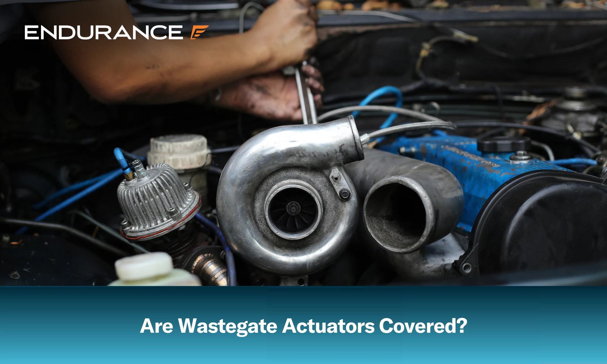 Turbo charger on car engine