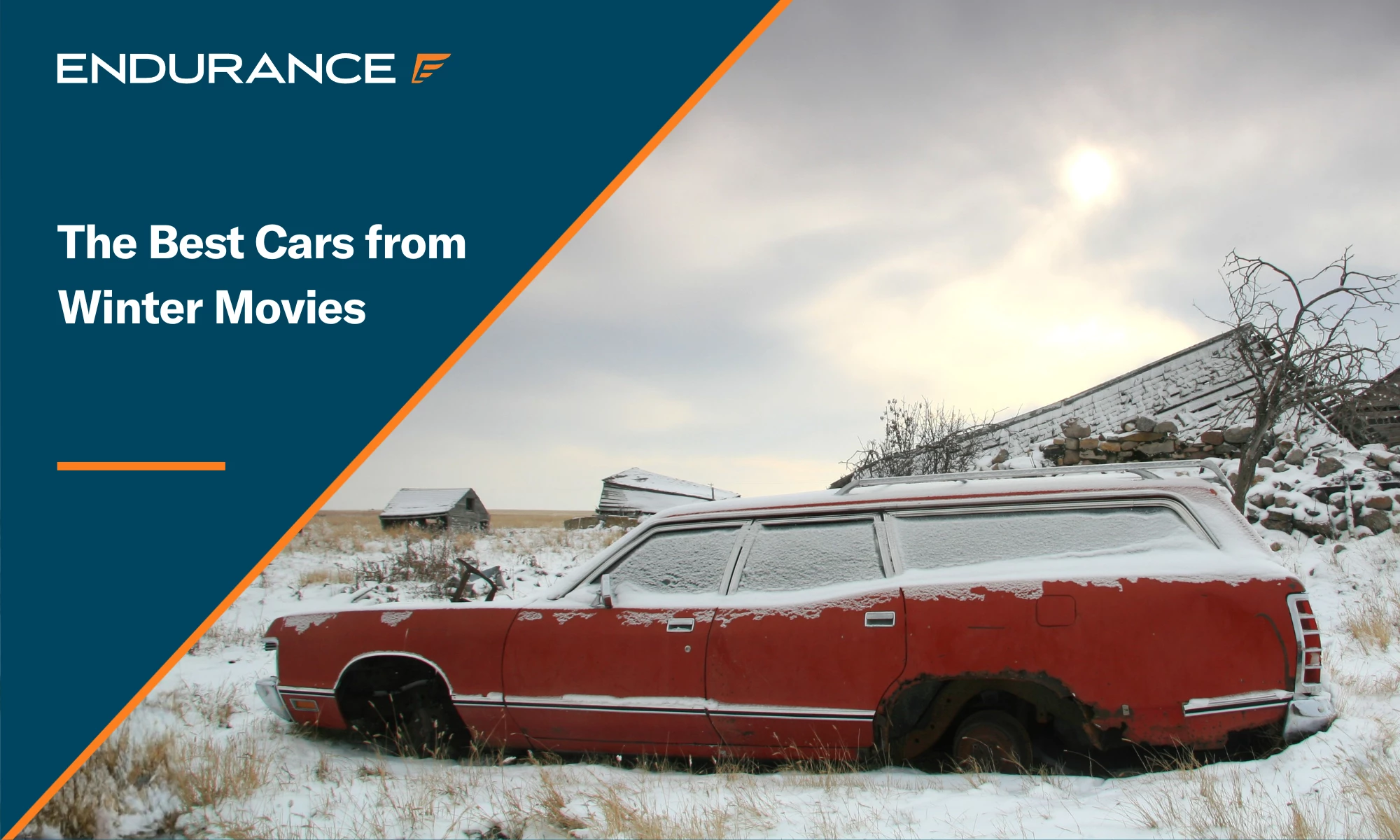 An old station wagon that looks like Clark Griswold's vehicle in Christmas Vacation