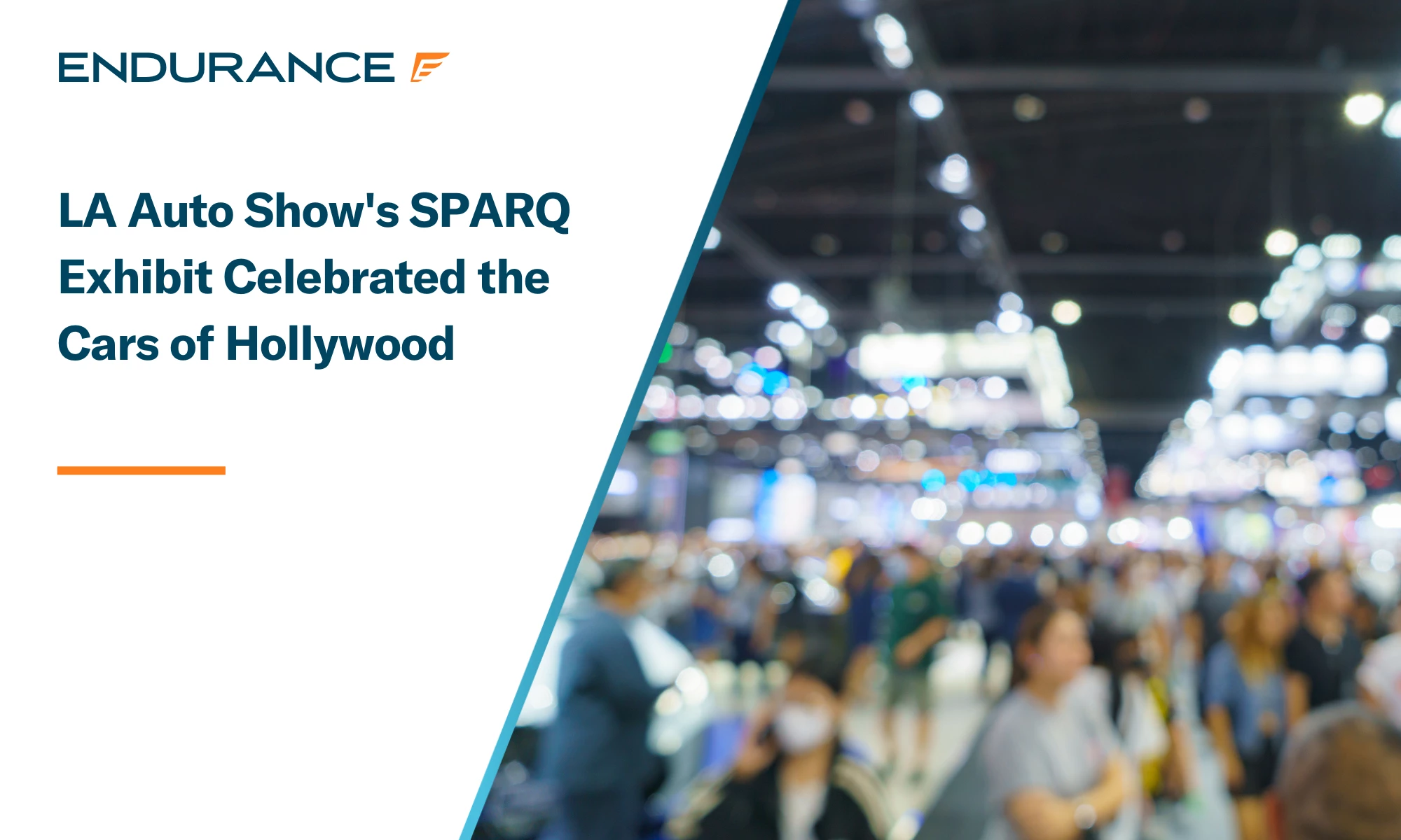 A crowd of people at a public exhibit or auto show