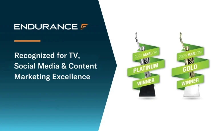 Endurance receives three MarCom awards for marketing