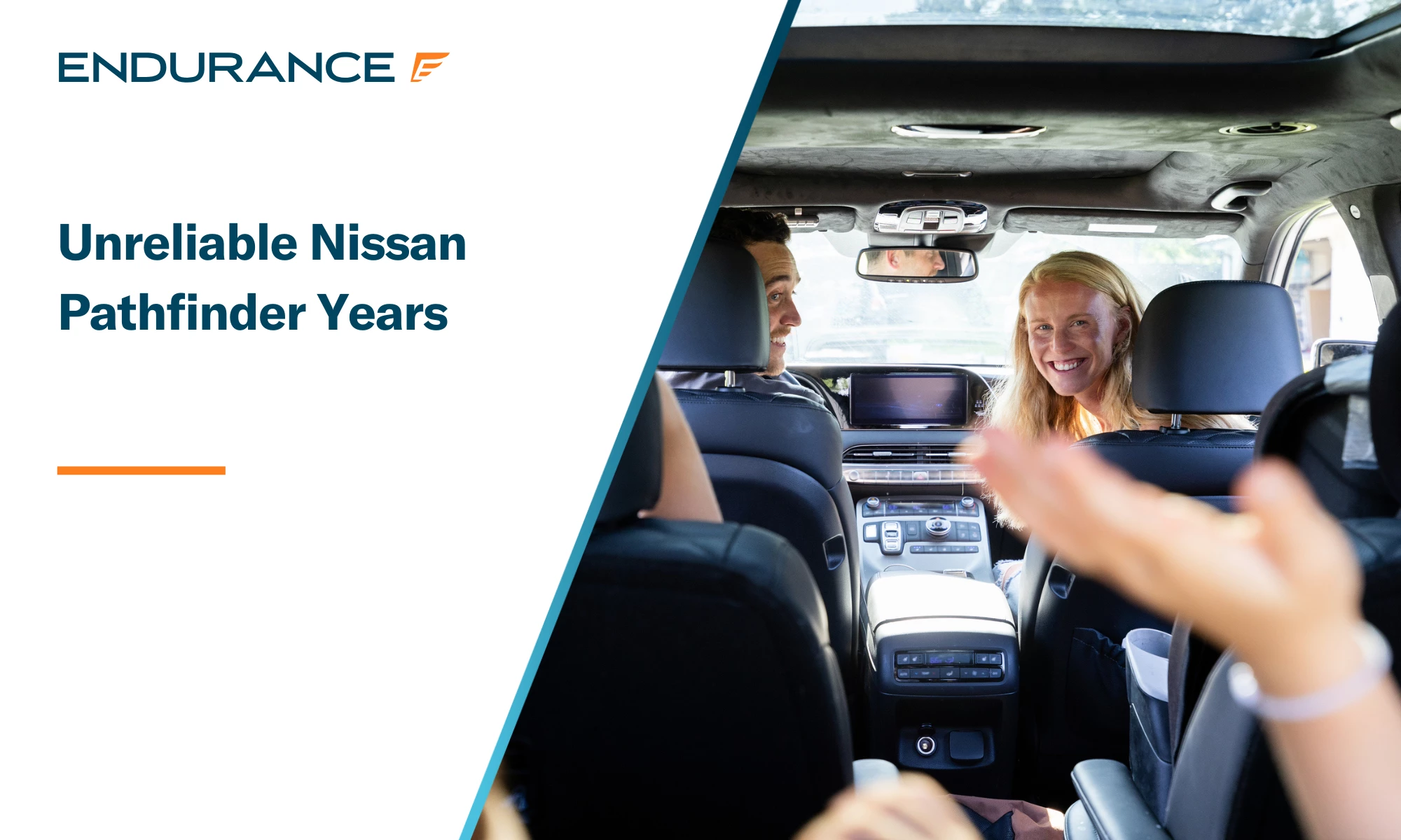 Happy Family Road Trip in Their Nissan Pathfinder