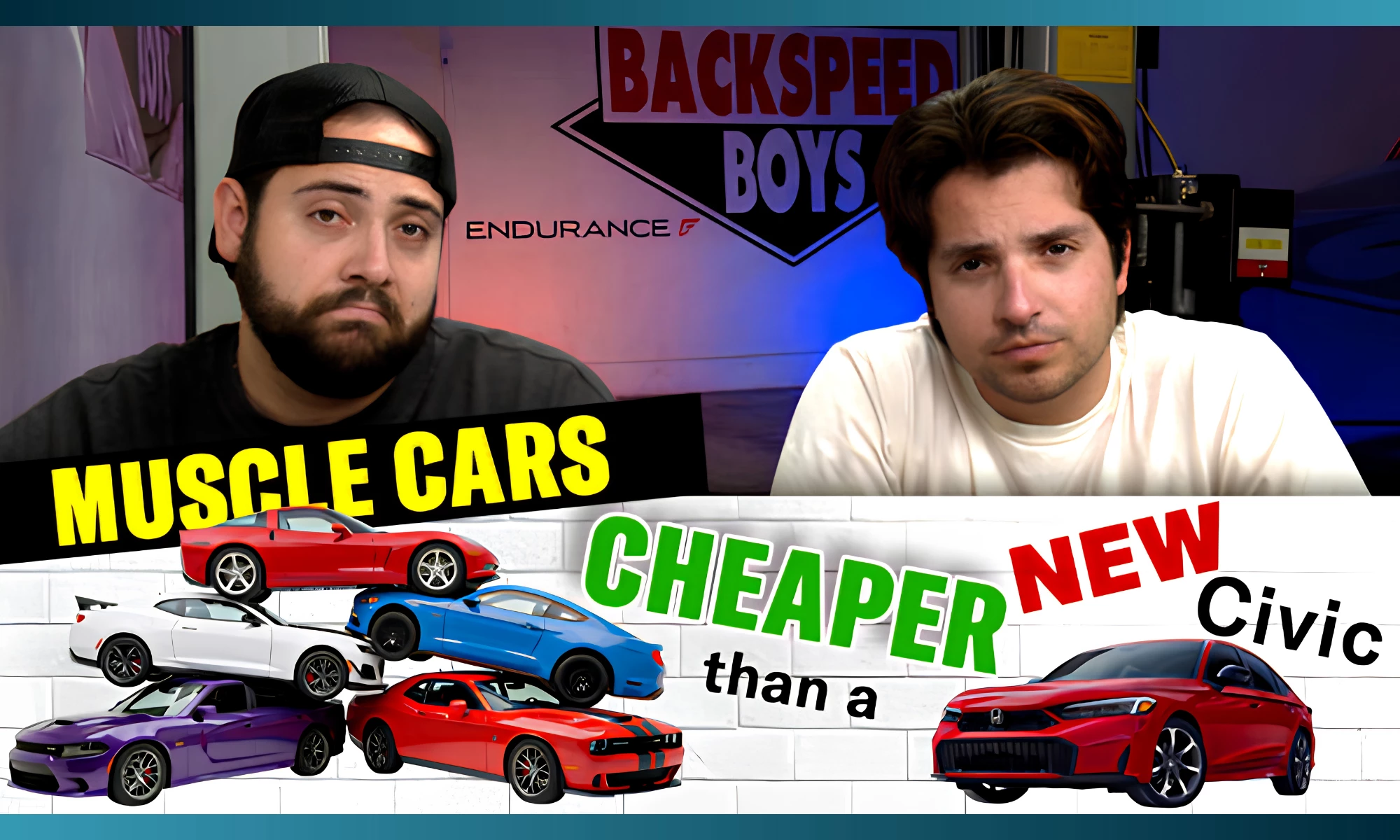 Los Backspeed Boys enumeran coches deportivos más baratos que un Honda Civic.