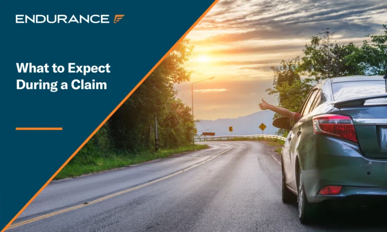 Vehicle on a sunny highway, what to expect during an Endurance claim