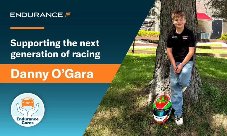 El joven piloto de carreras Danny O'Gara, patrocinado por Endurance, busca impulsar su carrera en el automovilismo.