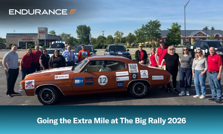 Endurance sponsors rally car charity event